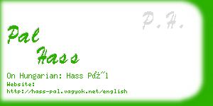 pal hass business card